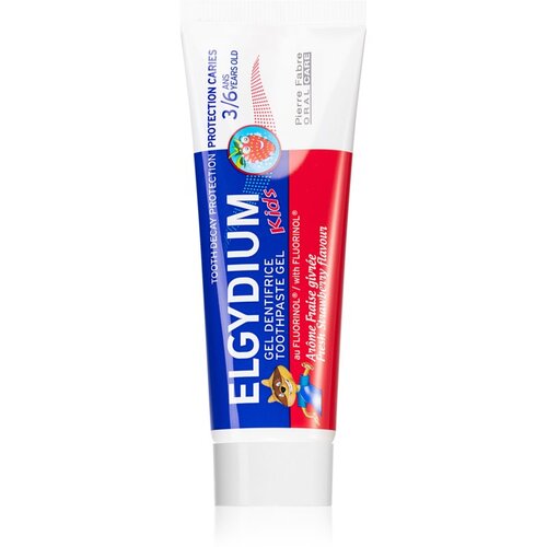 Elgydium Kids otro&amp;scaron;ka zobna pasta od 36. meseca okus Fresh Strawberry 50 ml Slike
