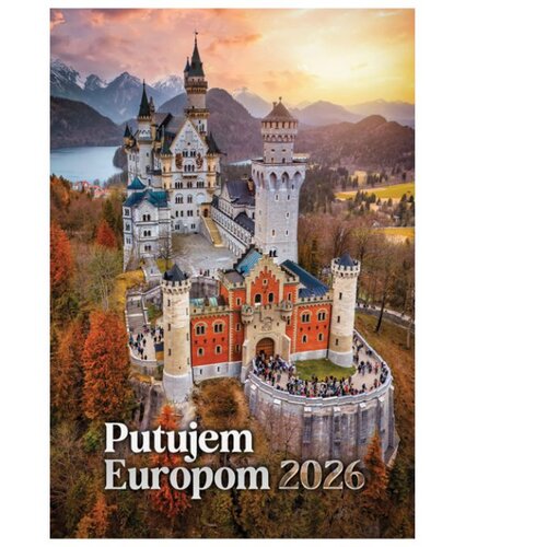 KALENDAR "PUTUJEM EUROPOM 2026" 13 LISTOVA, SPIRALA Cene
