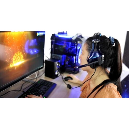 Microlab G6 Gejmerske slusalice sa mikrofonom, 50mm/16Ohm, color LED, 3.5mm + USB Cene