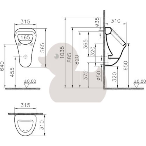 Vitra VITPIS Urinal pisoar Cene