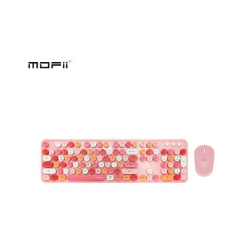 MOFII Roze-Mofii Komplet tastatura i miš Sweet Dm Retro Slike