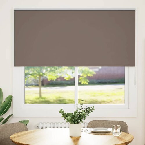 VidaXL Rolo zavjesa Blackout Coffee 160x130 cm &amp;Scaron;irina tkanine 156,6 cm Slike