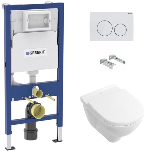 Villeroy Boch SIKOGEDVBOND20W wc &amp;scaron;koljka s kompletom geberit duofix 458.103.00.1 Delta20 Slike