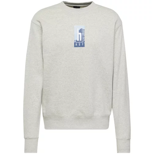 Huf Sweater majica 'Roads' mornarsko plava / svijetloplava / siva melange / bijela