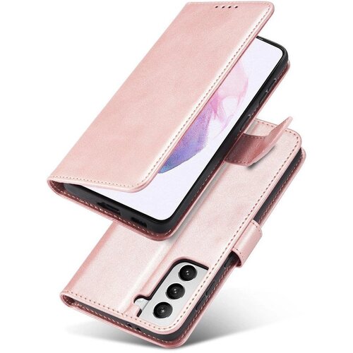 Magnetni etui ovitek s stojalom za Samsung Galaxy S22 + roza Cene