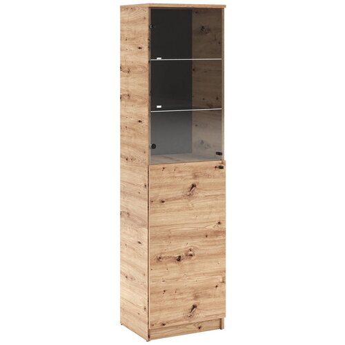 ADRK Elegantna vitrina Evi II z LED osvetlitvijo - HRAST ARTISAN-HRAST Cene