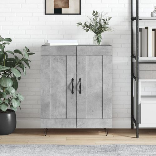 vidaXL Komoda siva boja betona 69,5x34x90 cm od konstruiranog drva Cijene
