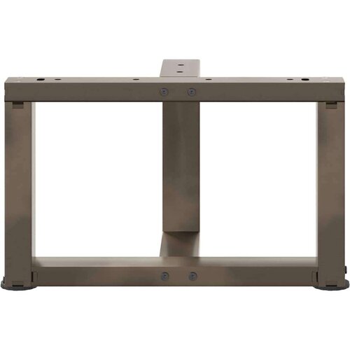  Noge za stolić T-oblika 2 kom prirodni čelik 50x25x(30-31)cm Slike