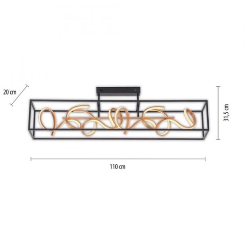 PAUL NEUHAUS 6473-18 - led prigu&amp;scaron;iva luster na &amp;scaron;ipci selina 4xLED/10,2W/230V Slike