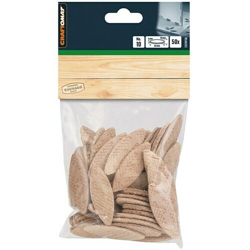 CRAFTOMAT Plosnata drvena tipla (Duljina: 55 mm, 50 Kom., Veličina: Br. 10) Cijene