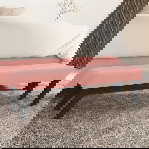 VidaXL Klupa ružičasti 100x30x30 cm bar&amp;scaron;unasti Slike
