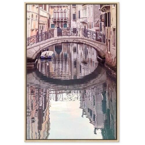  Slika - Noon in Venice (1 Part) Vertical 60x90 U prirodnom drvenom okviru Slike