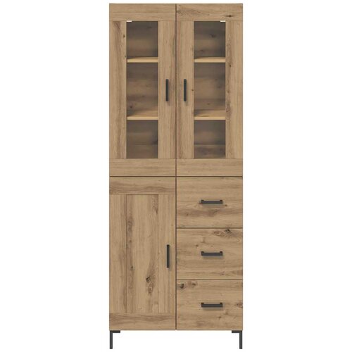  Highboard 2 kom. Umjetnički hrast 69,5 x 34 x 180 cm Slike