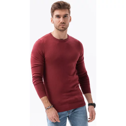 Ombre Puloverji Moški pulover (E177DARK-RED) pisana