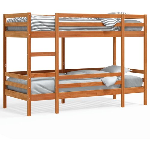 vidaXL Pograd voščeno rjav 90x190 cm trdna borovina Cene