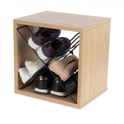 Compactor Držalo za vino v jesenovem dekorju v naravni barvi &amp;scaron;tevilo steklenic 12 36,5x36x29 cm Macon &amp;ndash; Slike