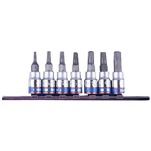 KING TONY Kralj Tony komplet 1/4 "Torx Caps z luknjo 7 elementov 2037 T10 - T40, (21121970) Cene