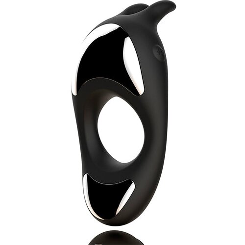 Feelztoys Vibracijski obroček za penis - Zeus, črn Cene