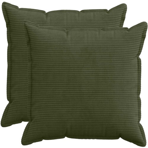  Presvlaka za jastuk 2 kom. HOUTEN Zelena 60 x 60 cm Kord Cene