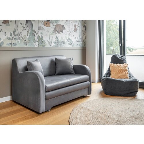 ELTAP Svijetlo siva bar&amp;scaron;unasti sklopiva sofa 130 cm Ario &amp;ndash; Slike
