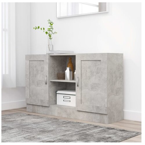  Komoda siva boja betona 120 x 30,5 x 70 cm od iverice Cijene