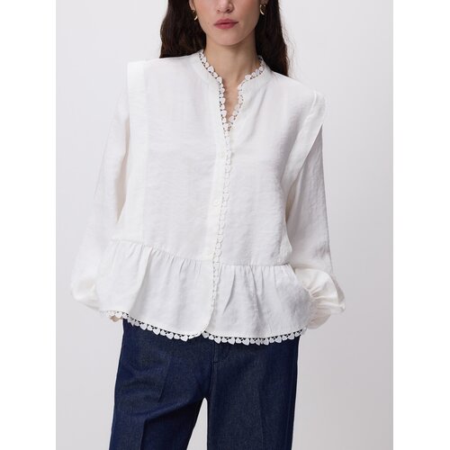 Reserved Bluza s visokim udjelom modalnih vlakana - krem Cijene