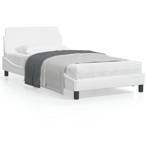 vidaXL Okvir za krevet s uzglavljem bijeli 100x200 cm od umjetne kože Cijene