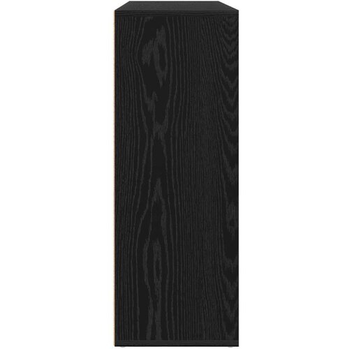  Sideboard Set od 2 komada Crni hrast Drvo metalne ručke Srednji Slike