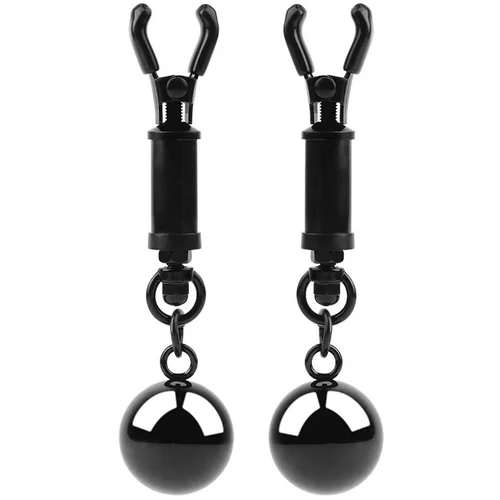 CHISA NOVELTIES Chisa Sins Inquisition Playful Weighted Nipple Clamps Black