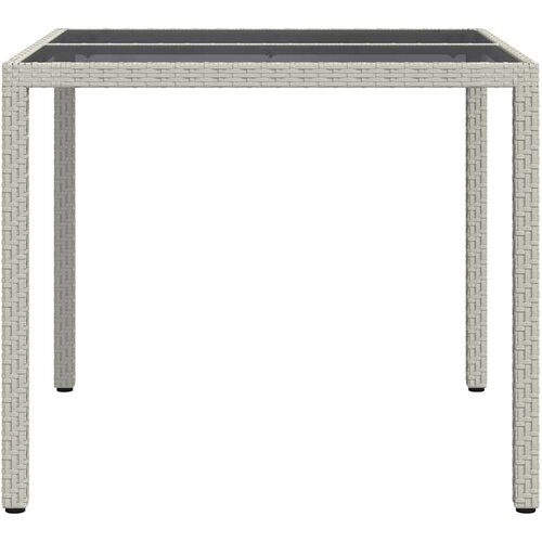  Stol za vrt Bijelo 90 x 90 x 75 cm poliratan Slike
