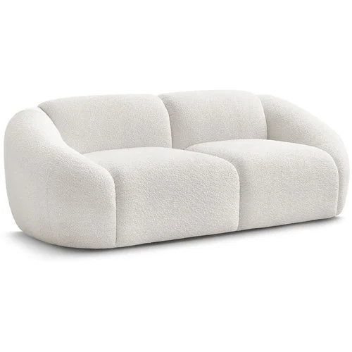 Bobochic Paris Bijela sofa od bouclé tkanine 230 cm Tina –