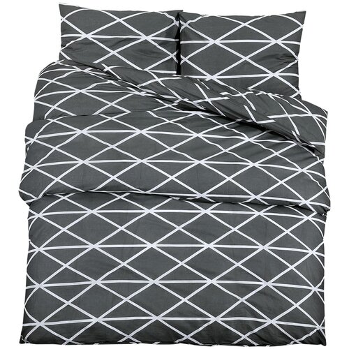 Maison Chic Komplet posteljnine - Posteljnina siva 200x200 cm bombaž, (21786880) Cene