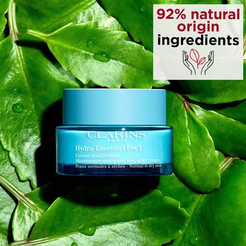 Clarins Hydra-Essentiel [HA&amp;sup2;] Silky Cream dnevna hidratantna krema za učvr&amp;scaron;ćivanje s hijaluronskom kiselinom 50 ml Slike
