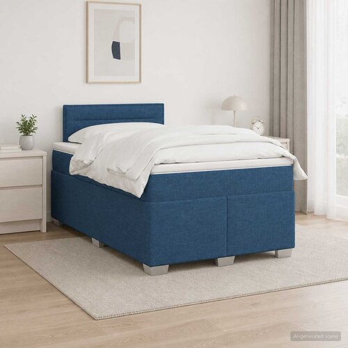  Boxspring krevet s madracem Plava 120 x 190 cm Tkanina Cene