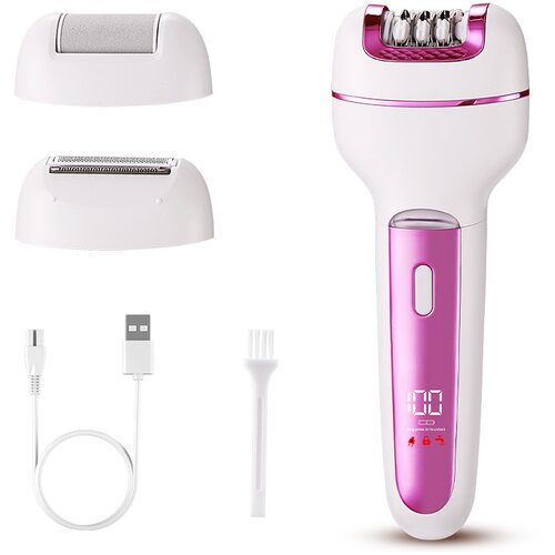 GOLDWAY Épilateur pour épilation des poils pour femmes - Rasoir électrique à sec et humide pour les jambes,USB, (21978751) Cene