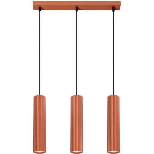 Sollux Lighting Obesna svetilka KARBON 3L rdeča okra, (21626867) Cene