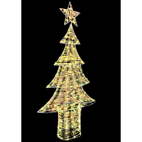 VidaXL Božićno drvce s 240 LED svjetlima Topla bijela 180 cm PET Slike