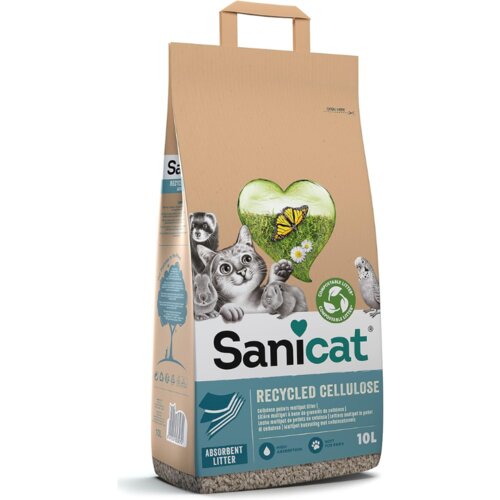 Sanicat upijajući posip za mačke clean&green cellulose 10l Cene