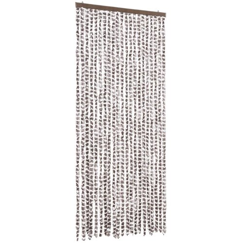  Zastor protiv insekata smeđe-sivi i bijeli 90 x 220 cm &amp;scaron;enil Slike