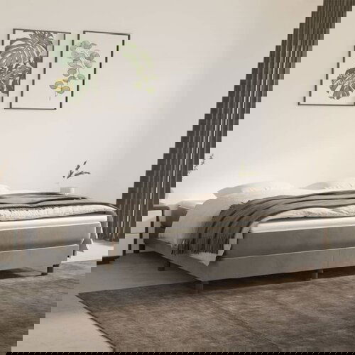 vidaXL okvir za krevet s oprugama svjetlosivi 160x200 cm baršunasti Cijene