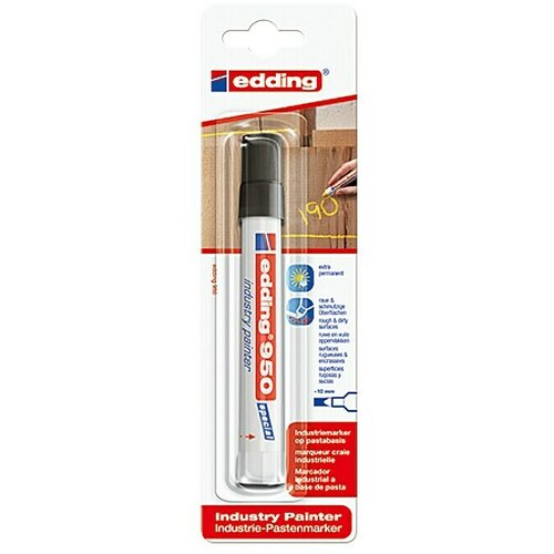 Edding Markirna pasta Industry Painter 950 (Debelina črte: 10 mm, Črne barve, Za grobe in umazane povr&amp;scaron;ine) Slike
