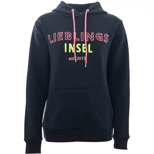 Zwillingsherz Sweater majica 'Lieblingsinsel' mornarsko plava / kivi zelena / roza