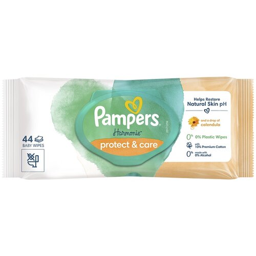 Pampers Harmonie Protect & Care vlažne maramice, 44 komada Cene