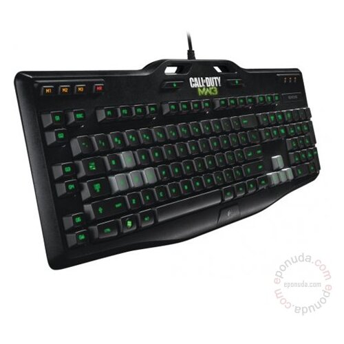 Logitech G105 Call of Duty USB US tastatura Slike