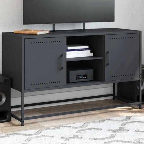 TV ormarić antracit 100,5x39x60,5 cm čelični Cijene