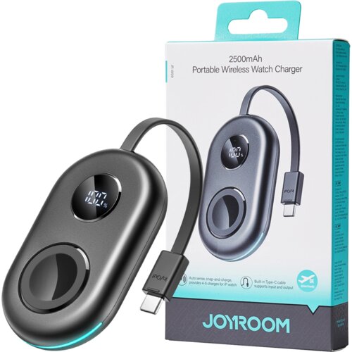 Joyroom 3W INDUKTIVNI POLNILEC ZA APPLE WATCH Z USB-C KABLOM, ČRN, (21974791) Cene