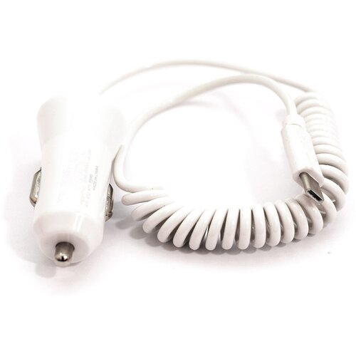  Auto punjač 2u1 (Type-C + USB slot) beli 1A. Cene