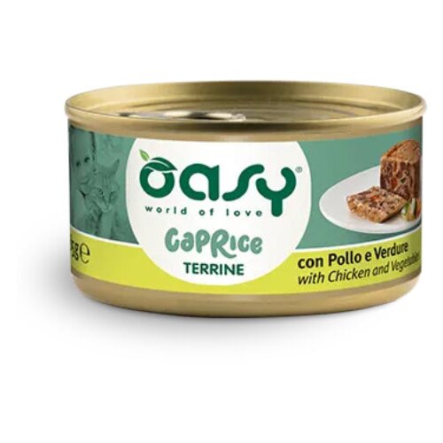Oasy Caprice Terrine Adult pi&amp;scaron;čanec in zelenjava, pa&amp;scaron;teta v konzervi - 85g 85 g Slike