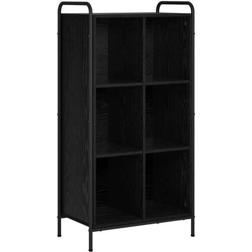  Ormarić za knjige 57 x 33 x 111 cm Konstruirano drvo Crni hrast - Crni hrast 57 x 33 x 111 cm Slike