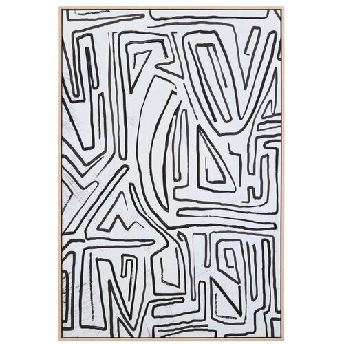 Premier Housewares Slika z okvirjem/na platnu 83x123 cm Astratto &ndash; Cene